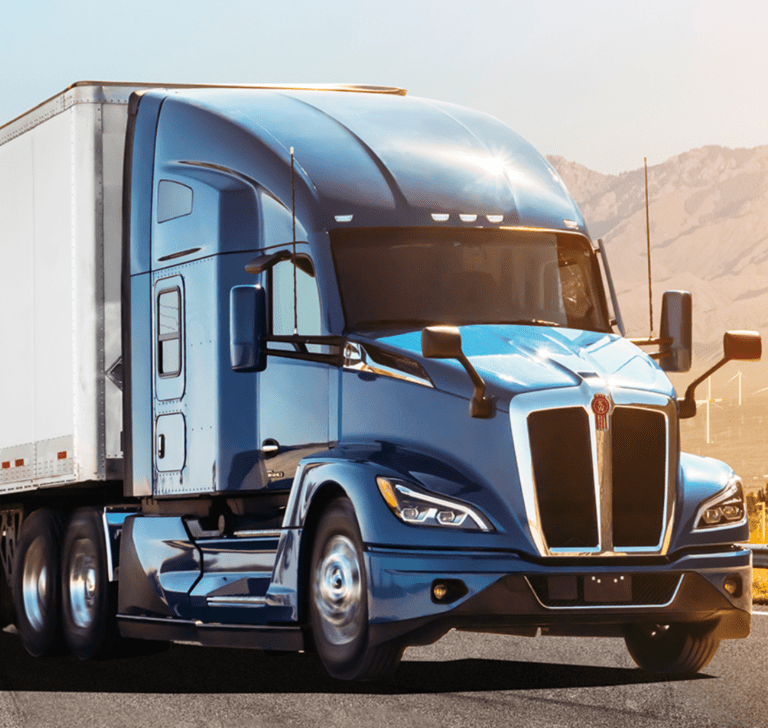 En la imagen se muestra un camión de Kenworth