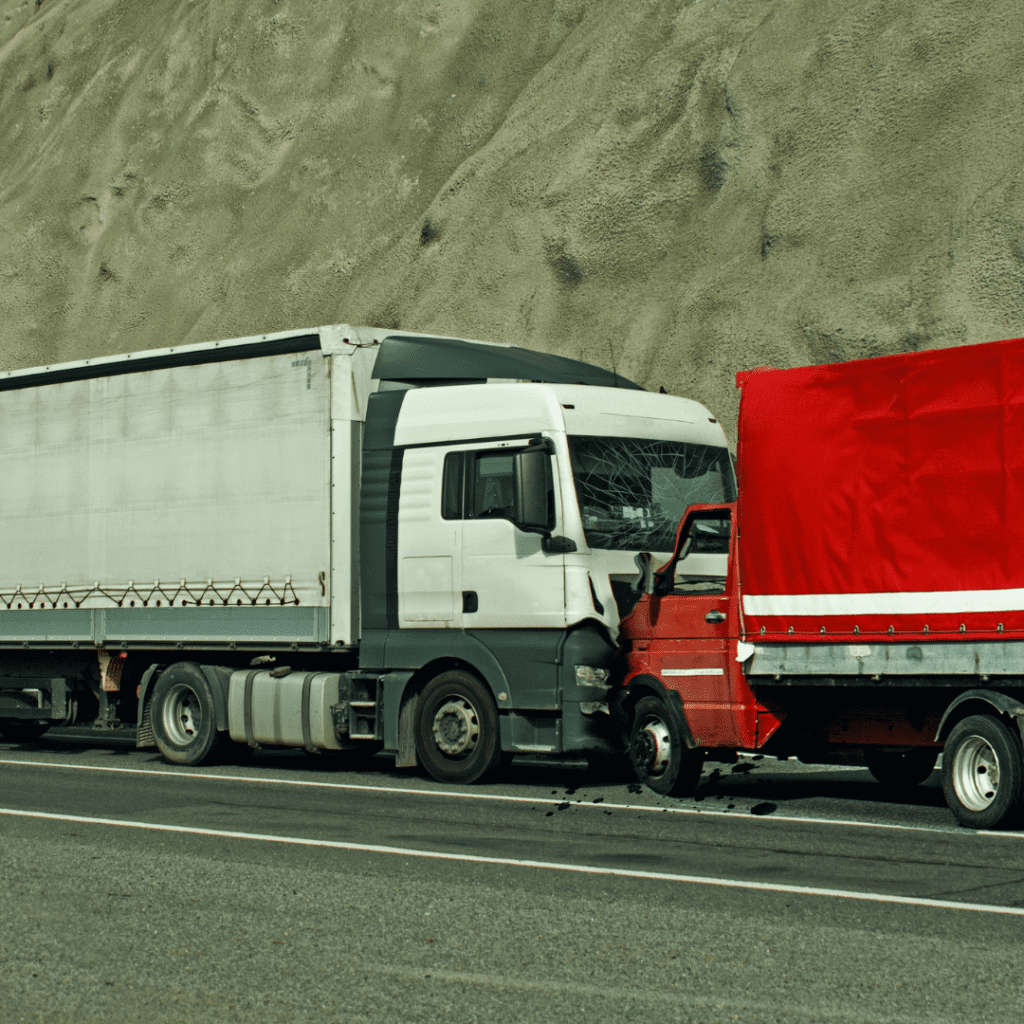 En la imagen se muestra un camión tras un accidente