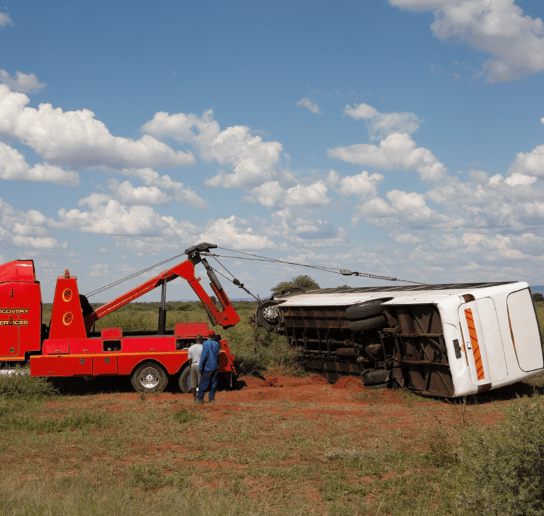 En la imagen se muestra un accidente de camión