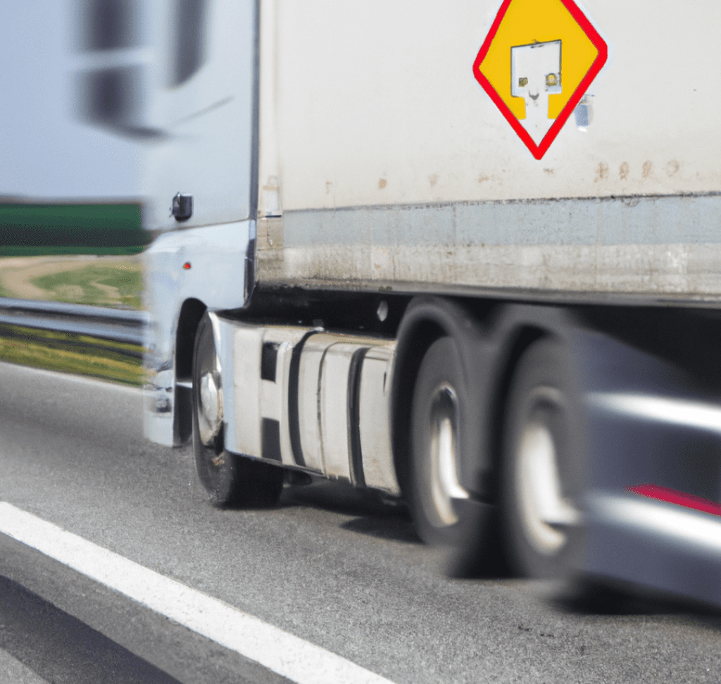 En la imagen se muestra un camión en carretera