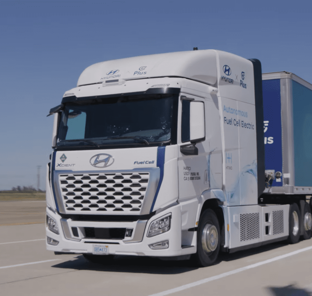 En la imagen se muestra el camión XCIENT Fuel Cell