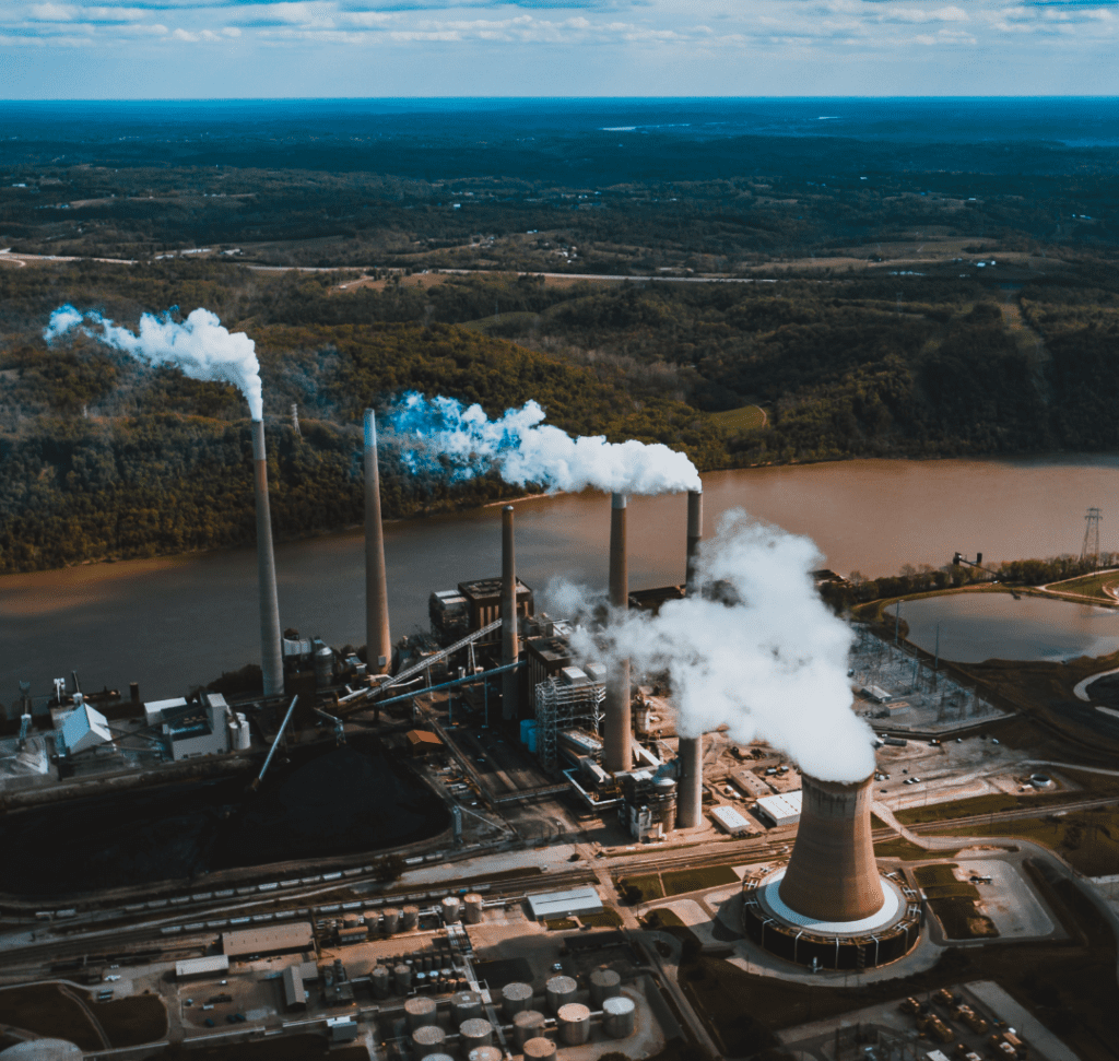 En la imagen se muestra una refinería