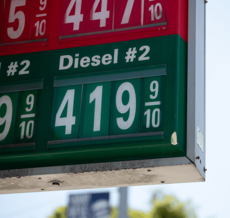 En la imagen se muestra el precio del diésel