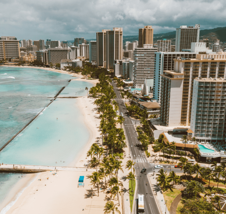 En la imagen se muestra una foto de Hawaii