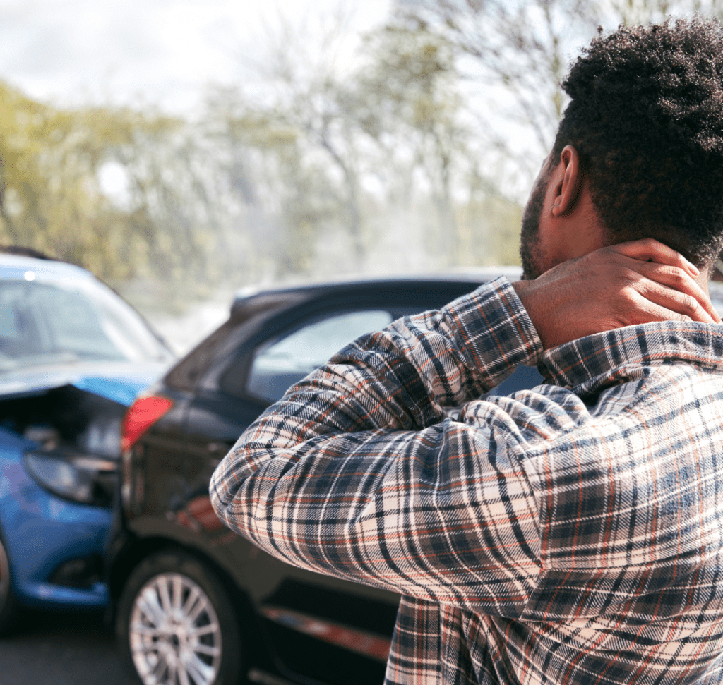 En la imagen se muestra un choque de vehículos