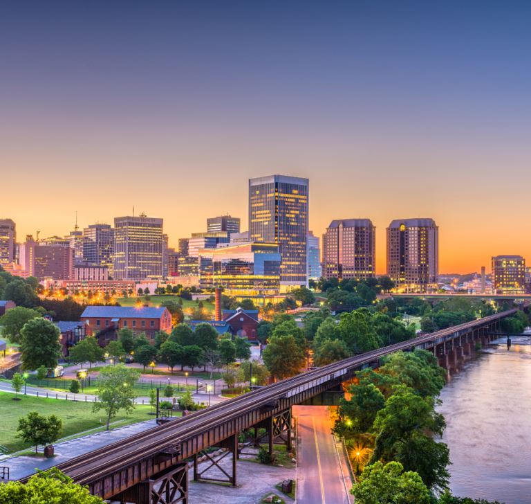 En la imagen se muestra el estado de Virginia