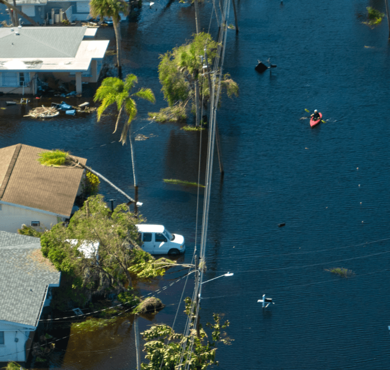 En la imagen se muestra Florida luego de un huracán