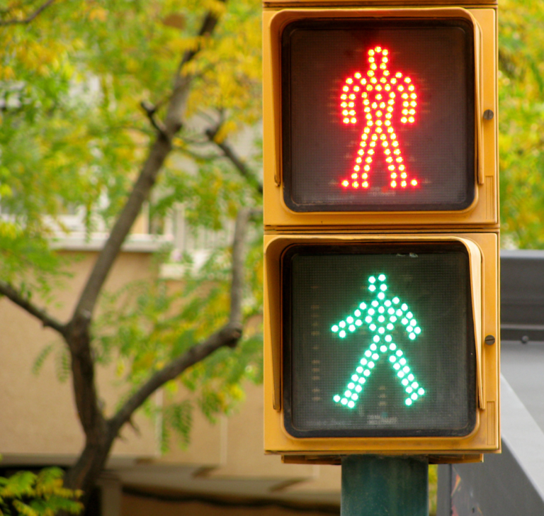 En la imagen se muestra un semáfoto