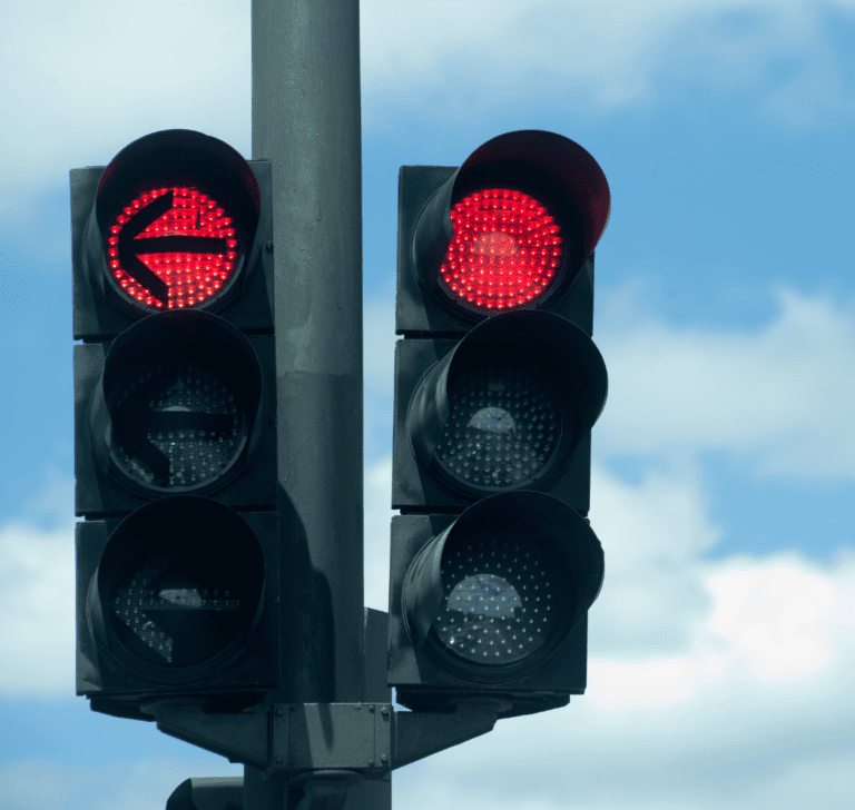 En la imagen se muestra un semáfoto