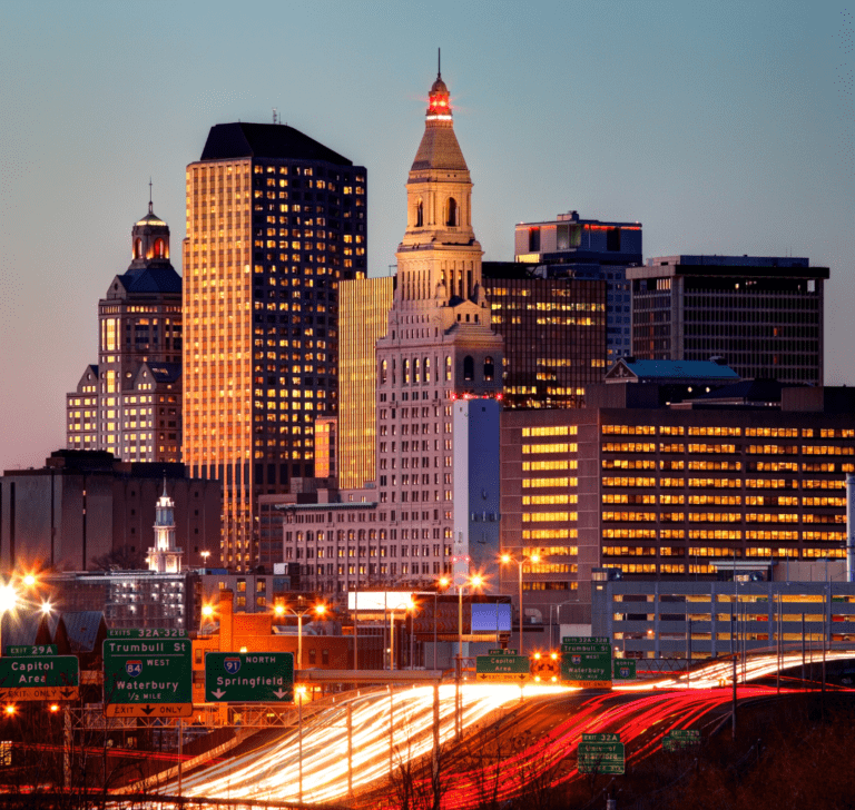 En la imagen se muestra el estado de Connecticut