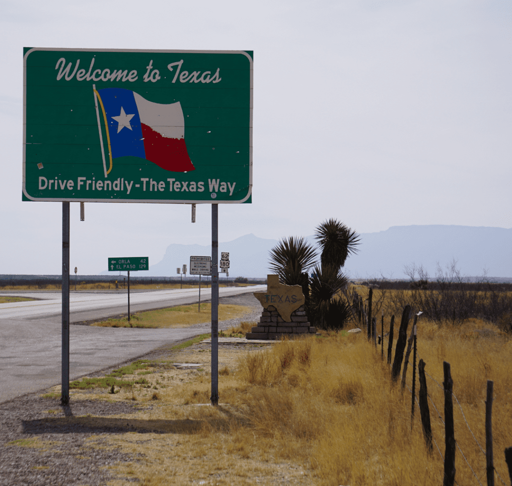 En la imagen se muestra una carretera de Texas