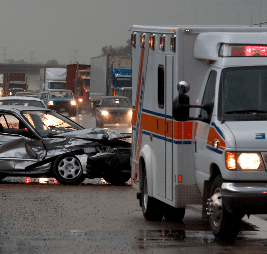 En la imagen se muestra un accidente de tráfico
