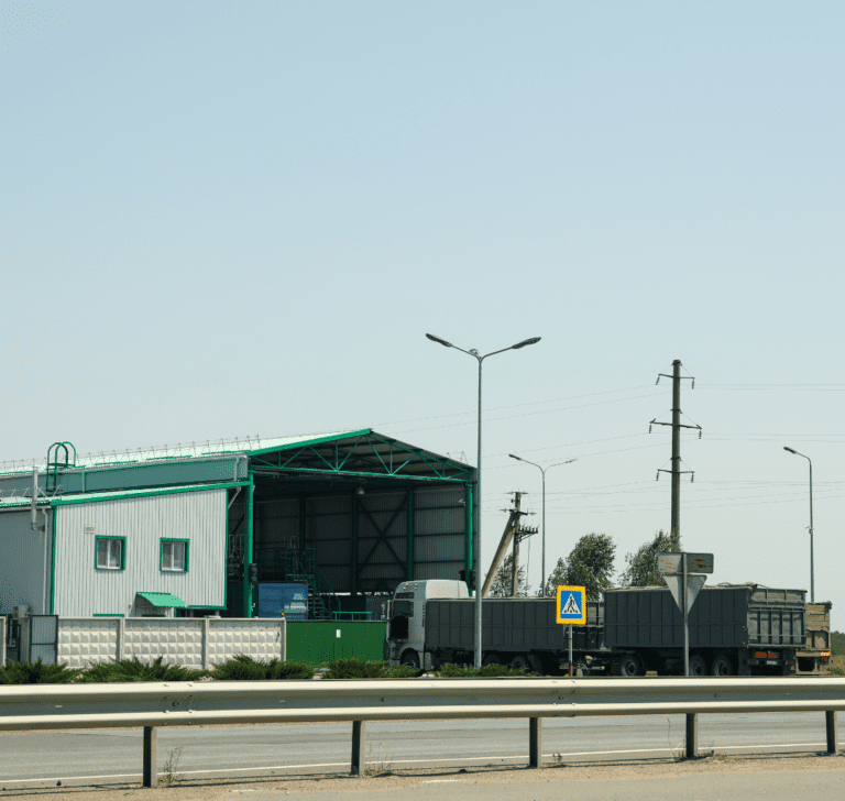En la imagen se muestra una estación de pesaje de camiones