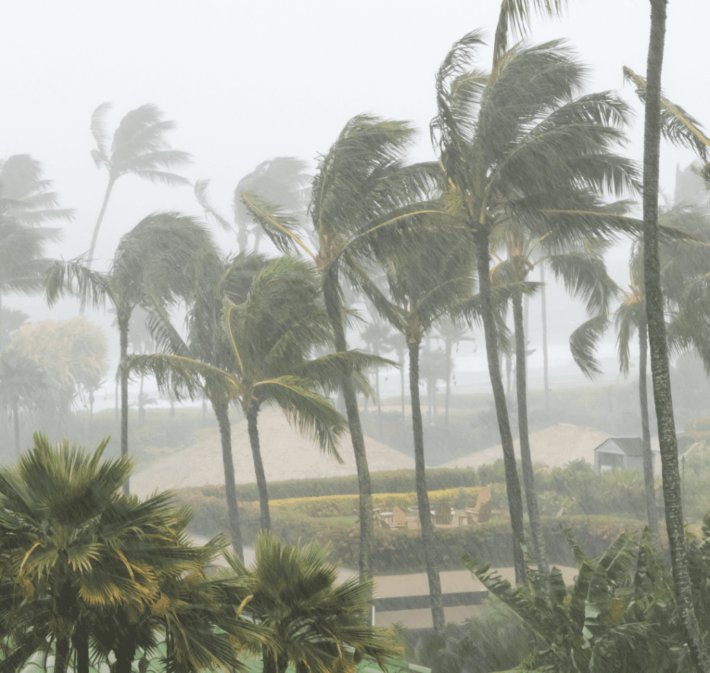 En la imagen se muestra un huracán