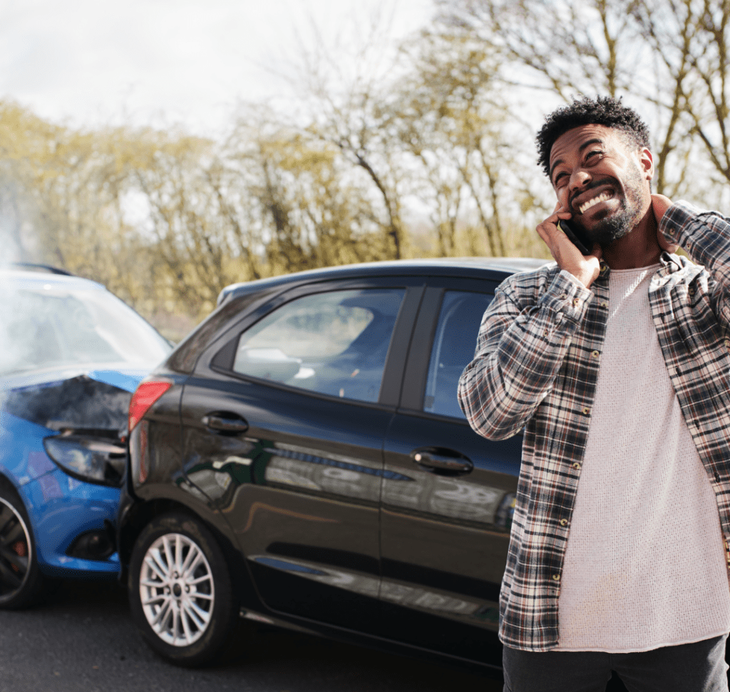 En la imagen se muestra un accidente de tráfico