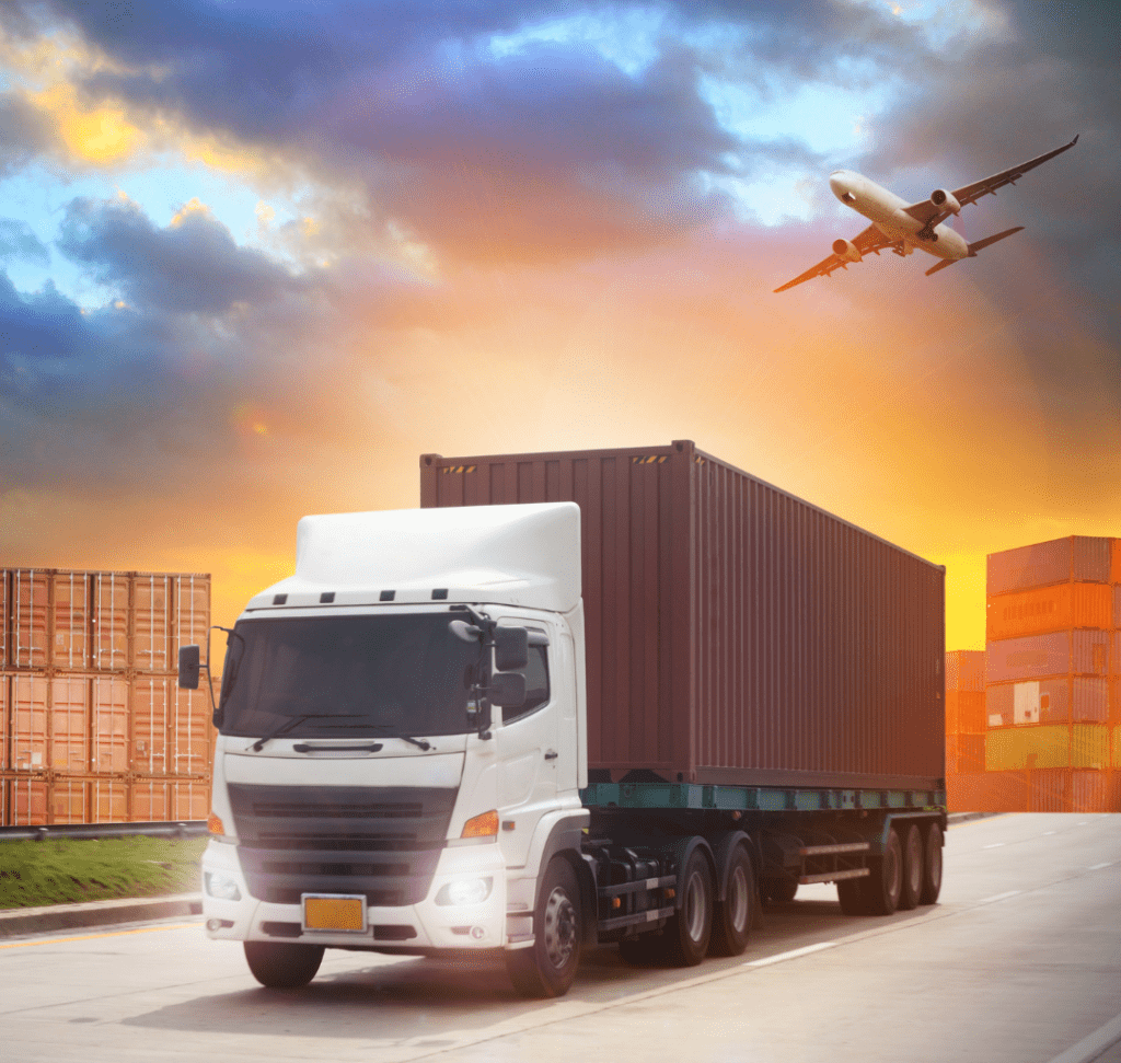 En la imagen se muestran camiones de carga