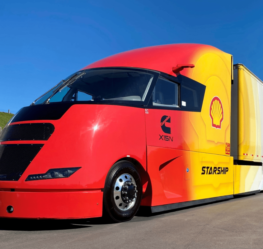 En la imagen se muestra el camión Starship 3.0