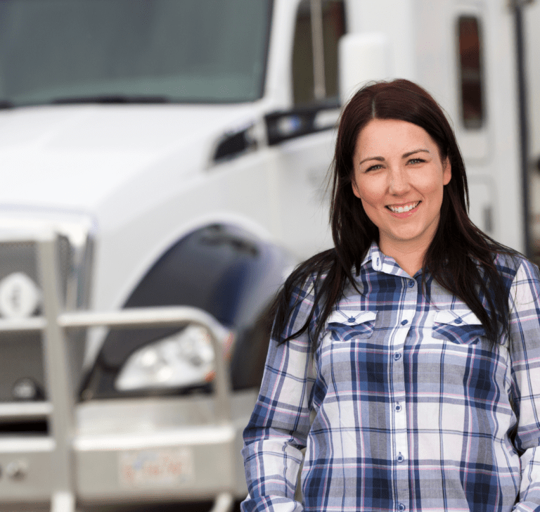 En la imagen se muestra un camionero