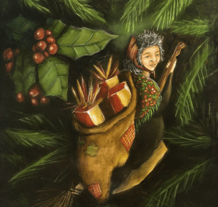 En la imagen se muestra la bruja Befana