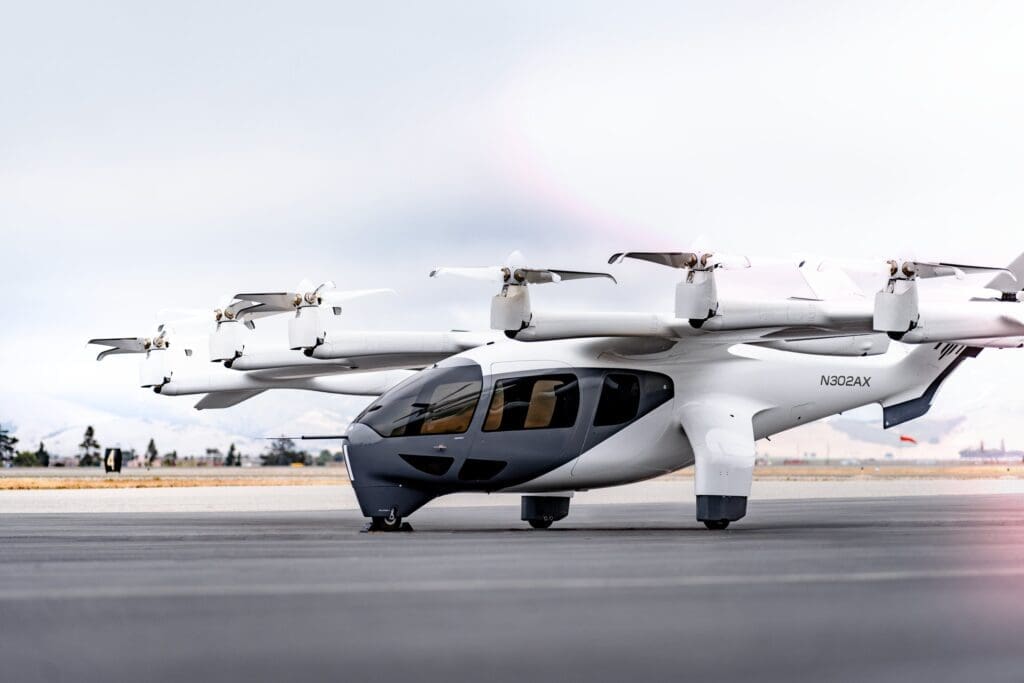 En la imagen se muestra un taxi aéreo