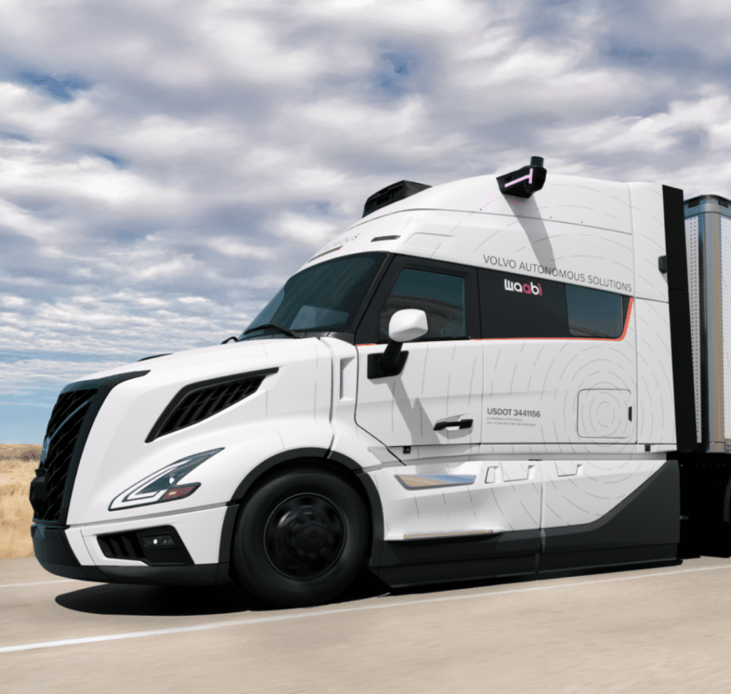 Camión Waabi y Volvo Autonomous Solutions