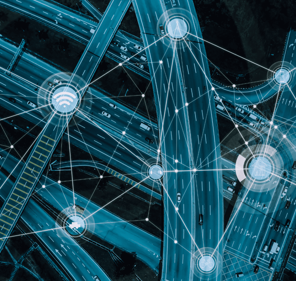 En la imagen se muestra una carretera representando conectividad