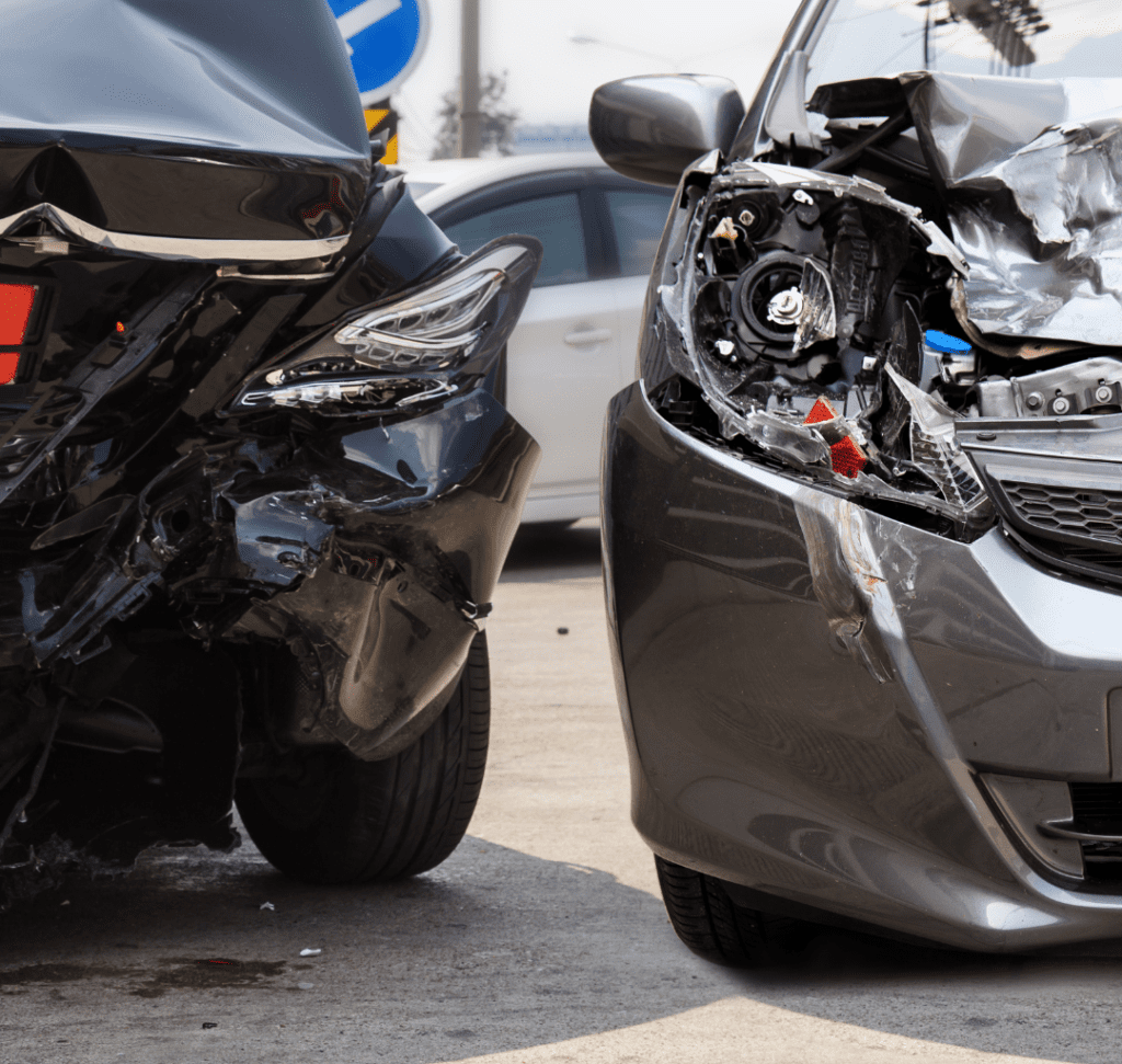 En la imagen se muestra un accidente de tráfico