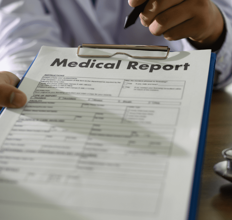 En la imagen se muestra un certificado médico