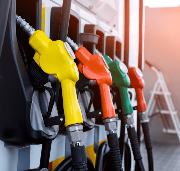 En la imagen se muestra una estación de carga de combustible