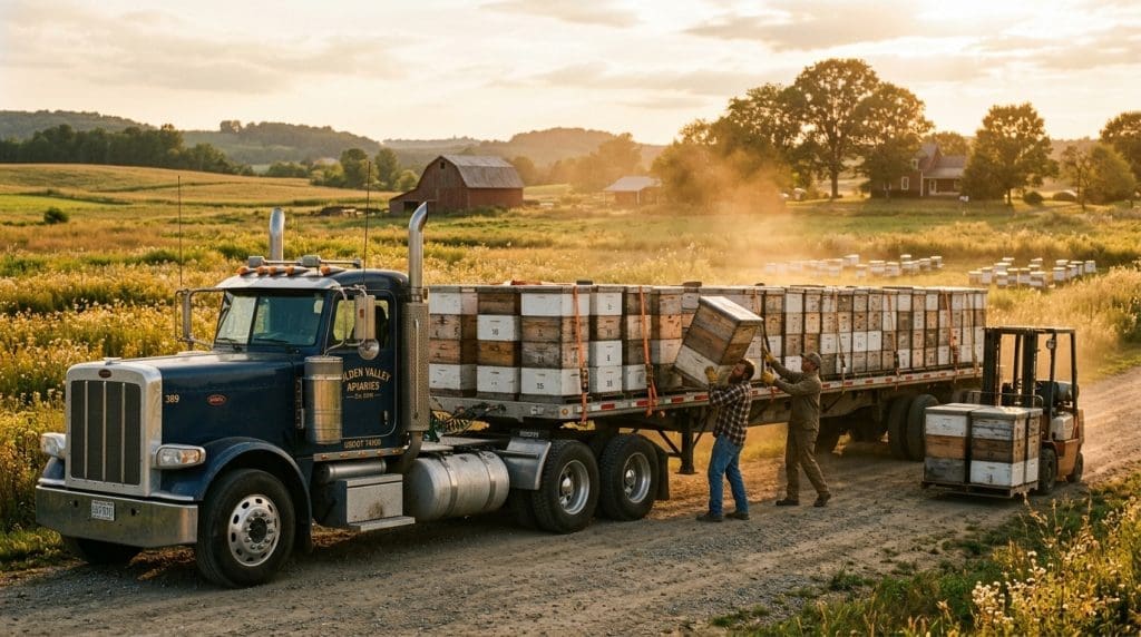 semi-truck bees