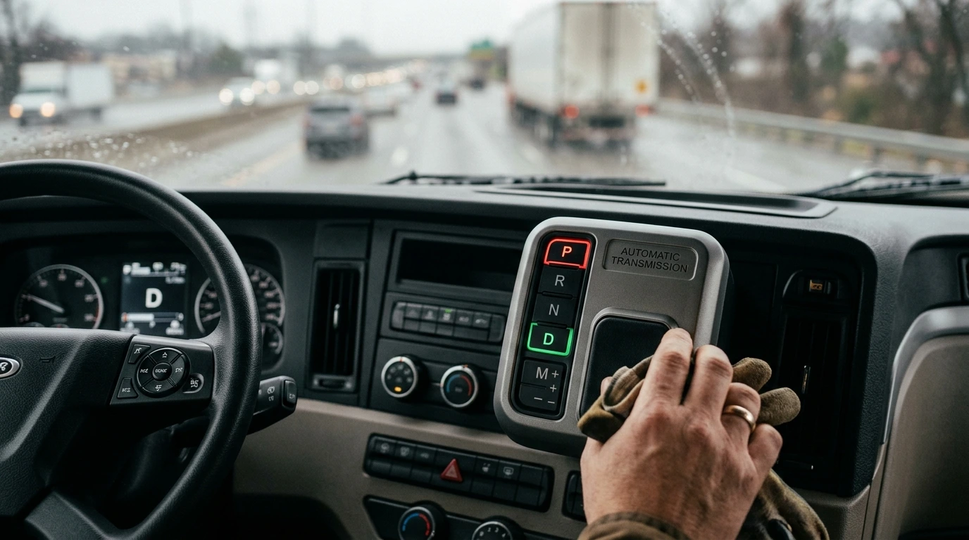 Truck with automatic gearbox